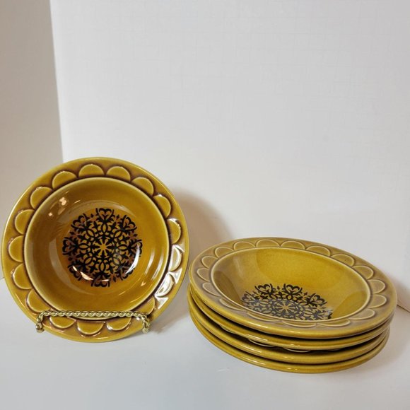 Vintage MCM Homer Laughlin Granada Coventry Castilian Bowls Set Of 5 - Picture 1 of 6
